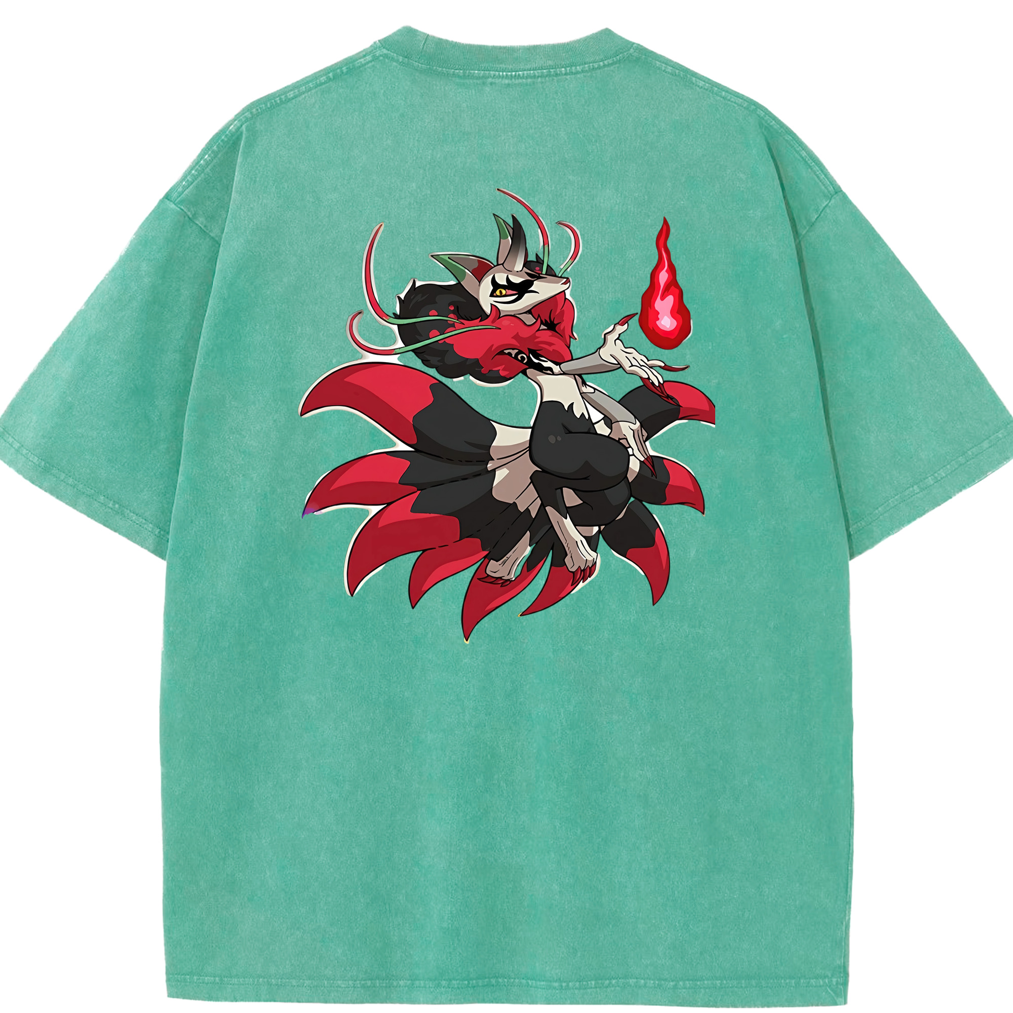 （画像用） 妖怪ウォッチ Yo-kai Watch 綿100% ヴィンテージ風 半袖Tシャツ（背面プリント）
